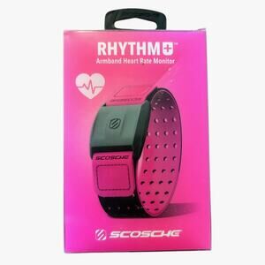 Scosche Rhythm+ 2.0 Armband Heart Rate Monitor – Bright Pink Fitness Tracker